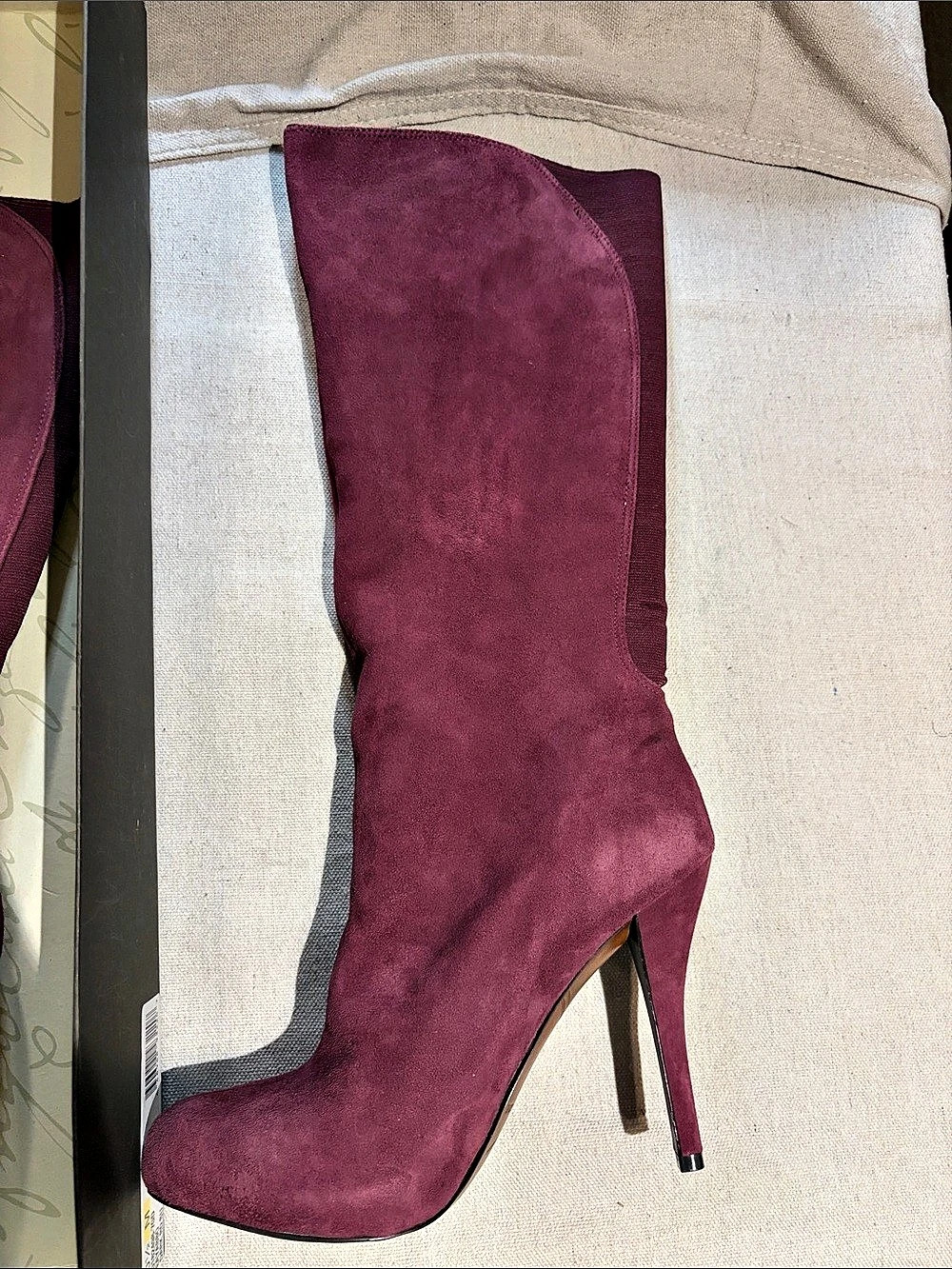 Enzo Angiolini Purple Knee-High Heeled Boots